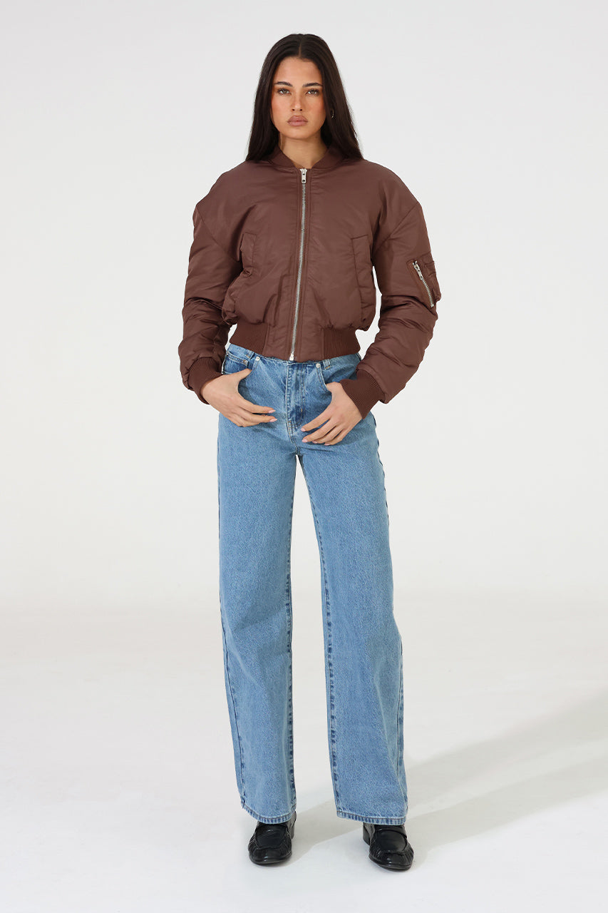 Seth Bomber Jacket | Choc