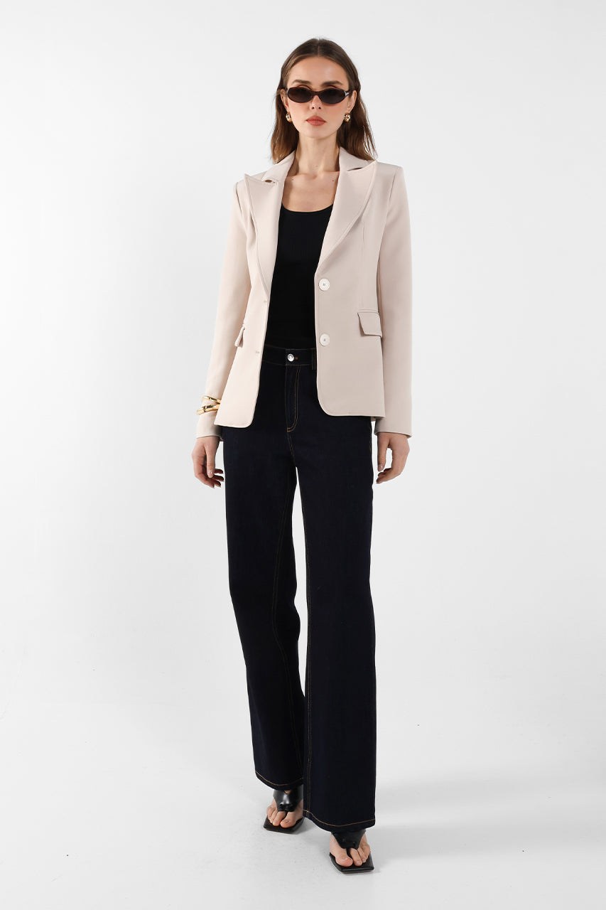 Vienna Blazer | Chalk
