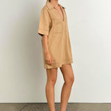 Tara Mini Dress | Camel