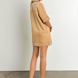 Tara Mini Dress | Camel