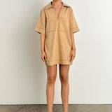 Tara Mini Dress | Camel