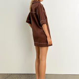 Tara Mini Dress | Choc