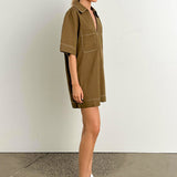 Tara Mini Dress | Khaki