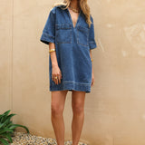 Tara Mini Dress | Indigo