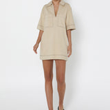 Tara Mini Dress | Stone