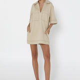 Tara Mini Dress | Stone