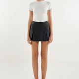 Tessa Skort | Charcoal Pinstripe
