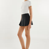 Tessa Skort | Charcoal Pinstripe
