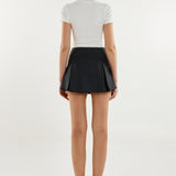 Tessa Skort | Charcoal Pinstripe
