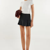 Tessa Skort | Charcoal Pinstripe