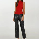 Varney Turtle Neck Knit | Red