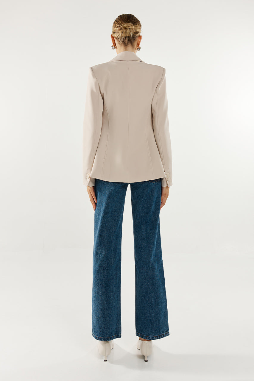 Vienna Blazer | Chalk
