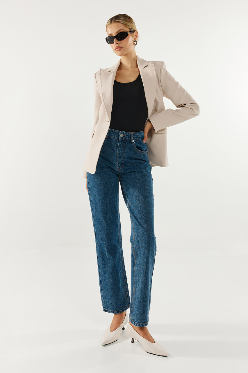 Vienna Blazer | Chalk