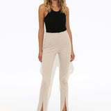 Henley Zip Pants | Oyster