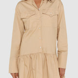 Kenna Mini Dress | Beige