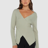 Marley Knit Top | Light Sage